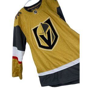 Adidas Vegas Golden Knights Gold Authentic NHL Hockey Jersey Size 46 8688